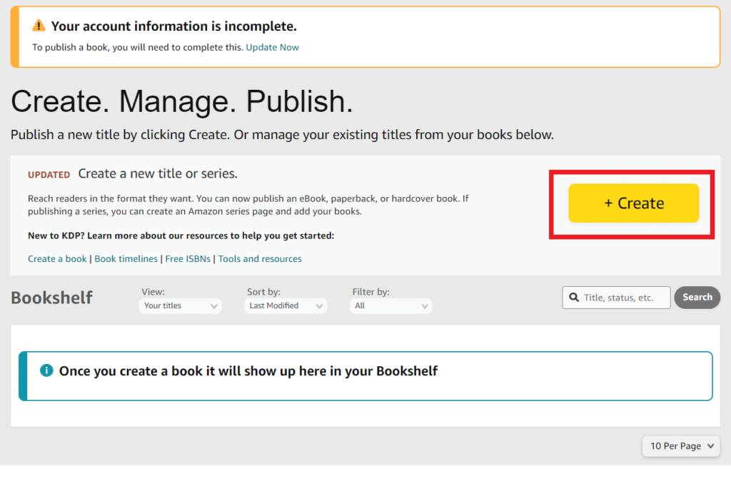 how to self publish a book on amazon step 2a