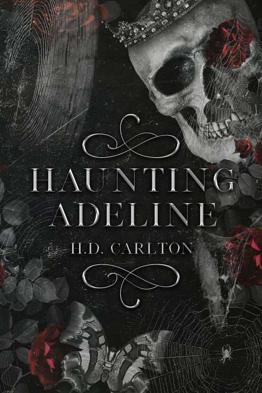 Cover of Haunting Adeline by H.D. Carlton, a best dark romance book featuring suspense, obsession, and steamy intrigue for fans of morally gray characters.