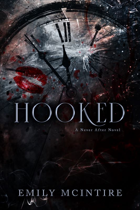 Cover of Hooked by Emily McIntire, a dark reimagining of Peter Pan featuring a brooding anti-hero and an irresistible romance.