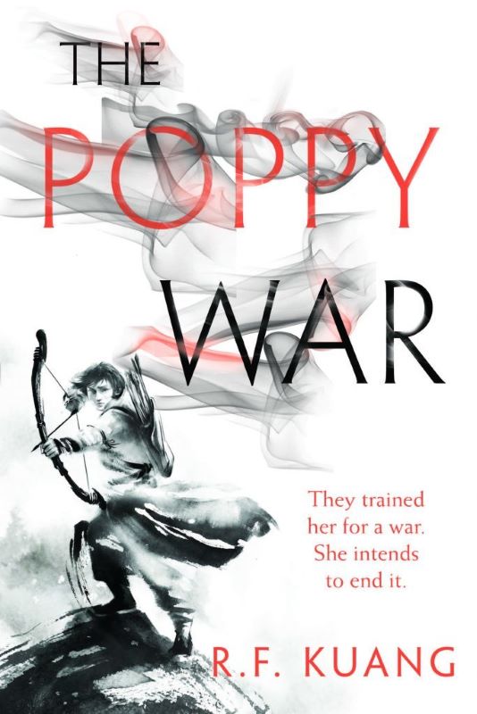 Cover of The Poppy War inspired-by-Chinese-history fantasy story where a war orphan rises as a powerful sorcerer amid brutal conflicts