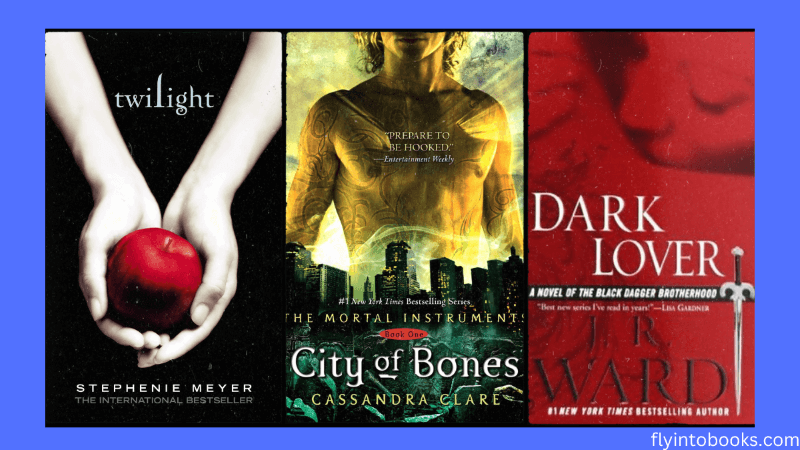 Covers of the three best paranormal romance books, featuring thrilling dark romance and supernatural love stories.