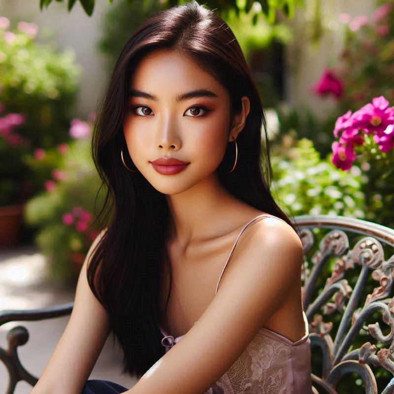 AI-generated portrait of Ana Huang, the talented author behind 'Twisted Love,' known for her engaging storytelling and ability to weave deep emotional connections in romance novels.